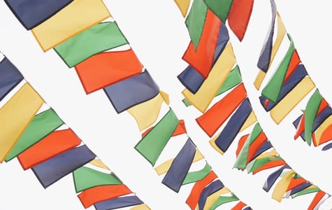 Colourful flags